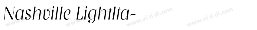 Nashville LightIta字体转换